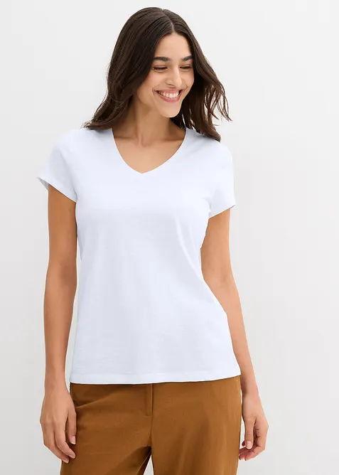 T-shirt i ren ekologisk bomull (2-pack), bonprix