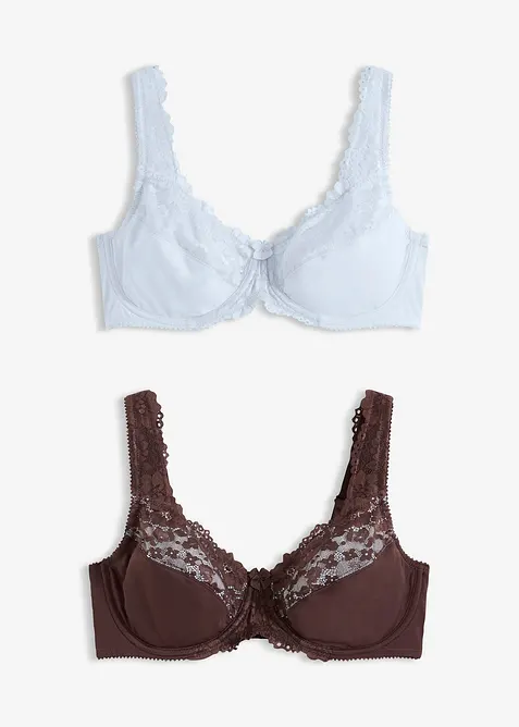 Minimizer-BH med vadderade axelband (2-pack), bonprix