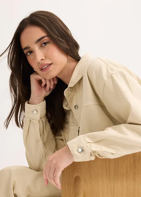 Blusjacka i ren bomull, bonprix