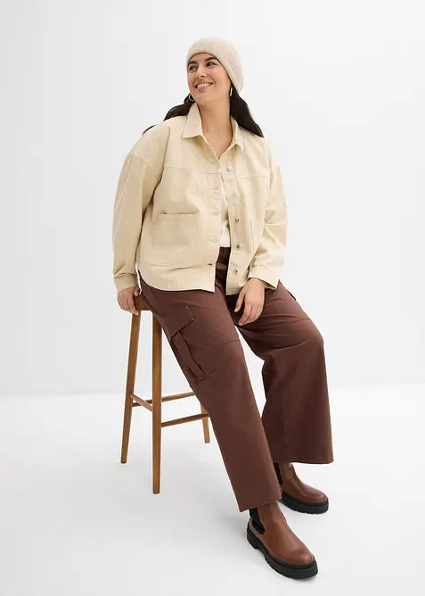 Blusjacka i ren bomull, bonprix