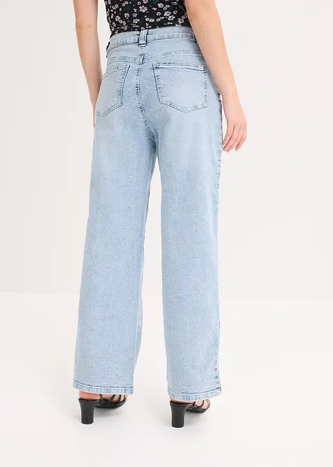 Jeans med vida ben, High Waist, bonprix