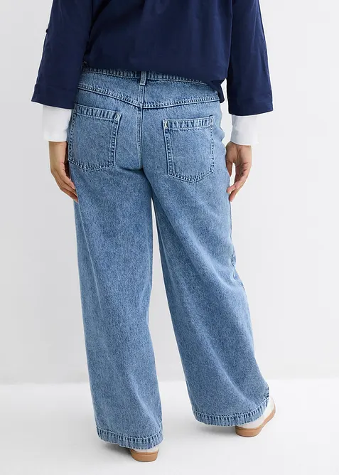 Wide Leg Jeans Mid Waist, bonprix