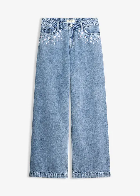 Wide Leg Jeans Mid Waist, bonprix