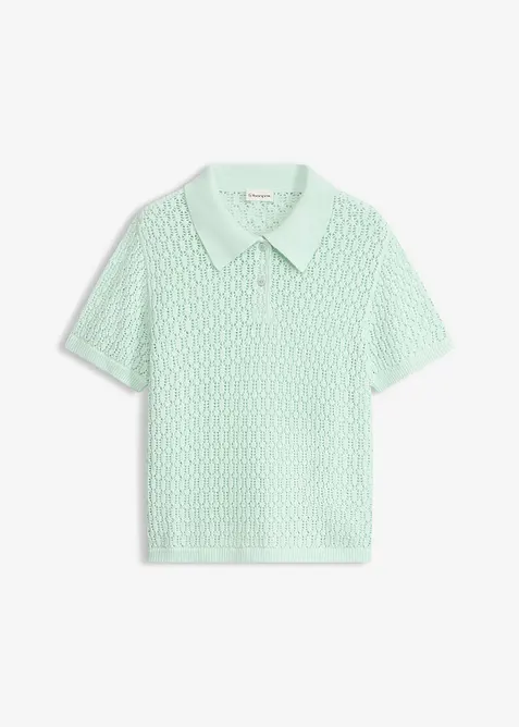 H&aring;lm&ouml;nstrad tr&ouml;ja i bomull, bonprix