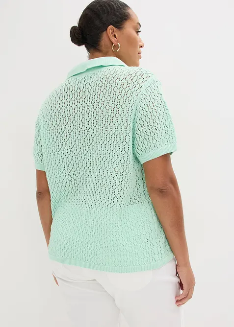 H&aring;lm&ouml;nstrad tr&ouml;ja i bomull, bonprix