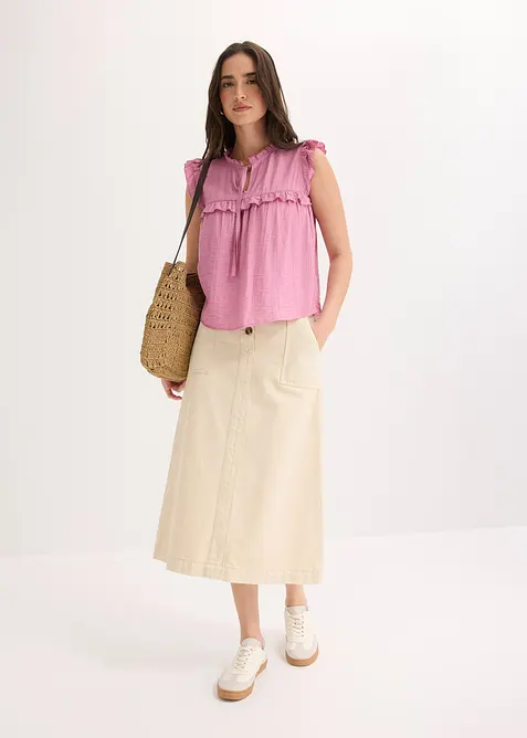 Blustopp av viskosmix, bonprix