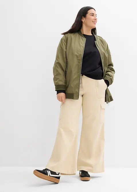 Cargobyxa i bomull, bonprix