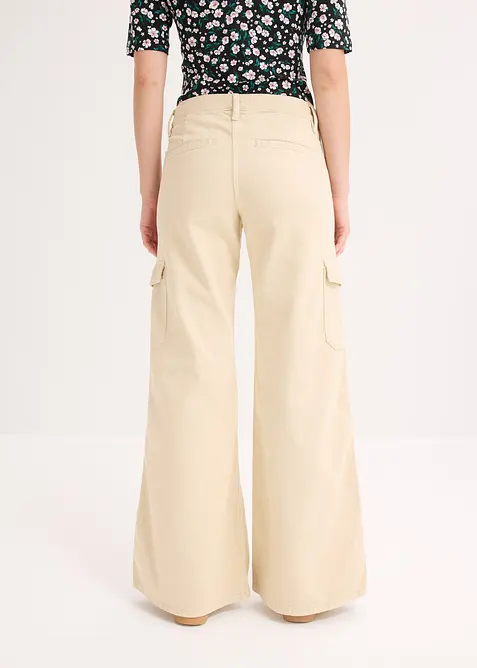 Cargobyxa i bomull, bonprix