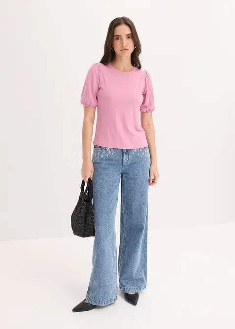 Topp av mjuk viskosmix, bonprix