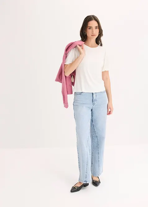 Topp av mjuk viskosmix, bonprix