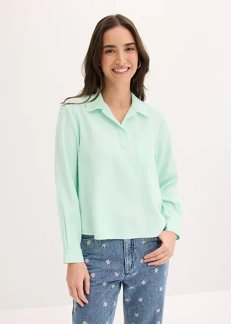 Tunika av fintr&aring;dig viskosmix, bonprix