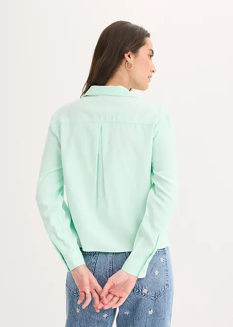 Tunika av fintr&aring;dig viskosmix, bonprix