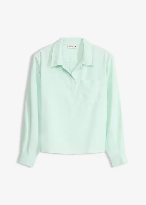 Tunika av fintr&aring;dig viskosmix, bonprix