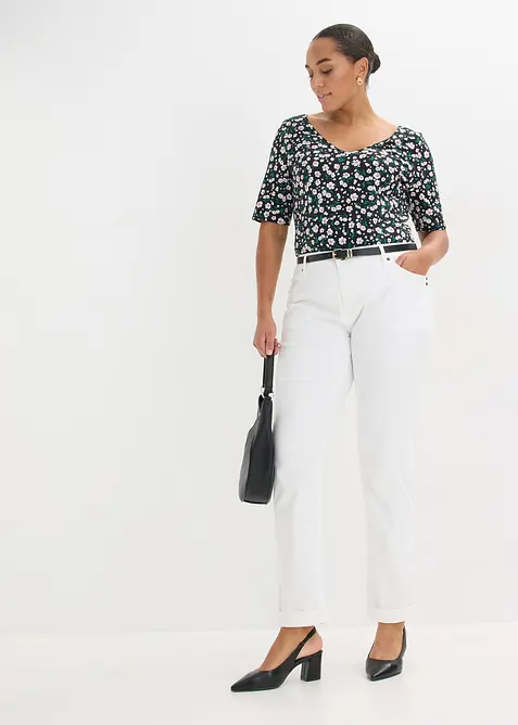 Topp i elastisk bomullsmix, bonprix