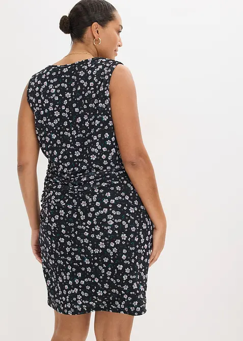 Minikl&auml;nning med insv&auml;ngd midja av tunn mesh, bonprix