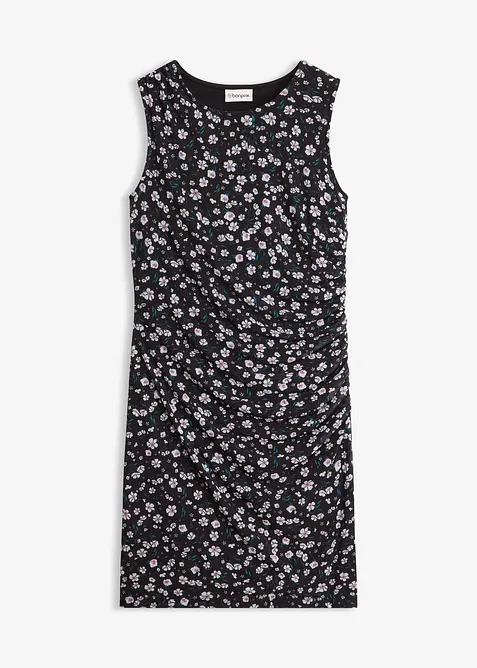 Minikl&auml;nning med insv&auml;ngd midja av tunn mesh, bonprix