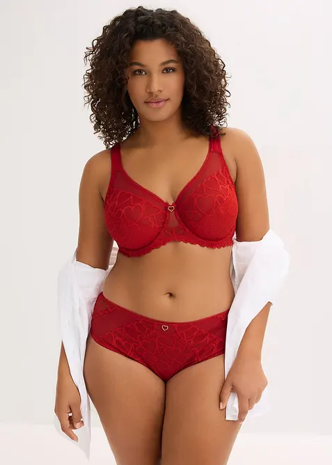 Maxitrosa med skir spets, bonprix