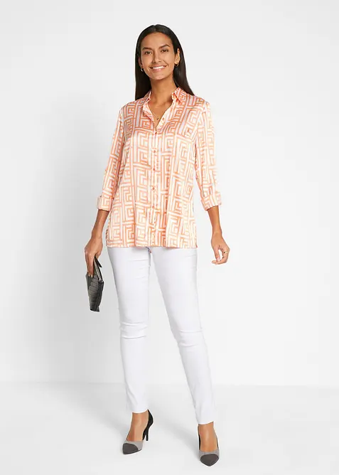 Stretchig dra p&aring;-byxa i 7/8-l&auml;ngd, bonprix