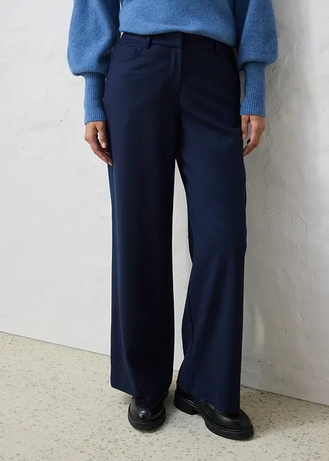 Byxa av ylleblandning i femficksmodell, bonprix