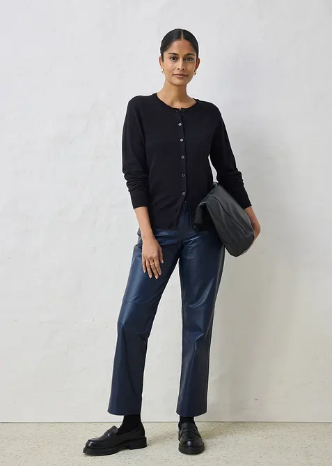 Cardigan med sidenandel, bonprix