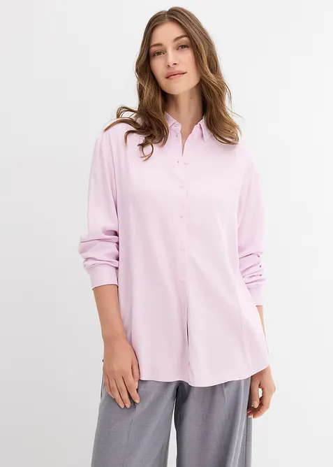 Skjortblus av mjuk viskos, bonprix