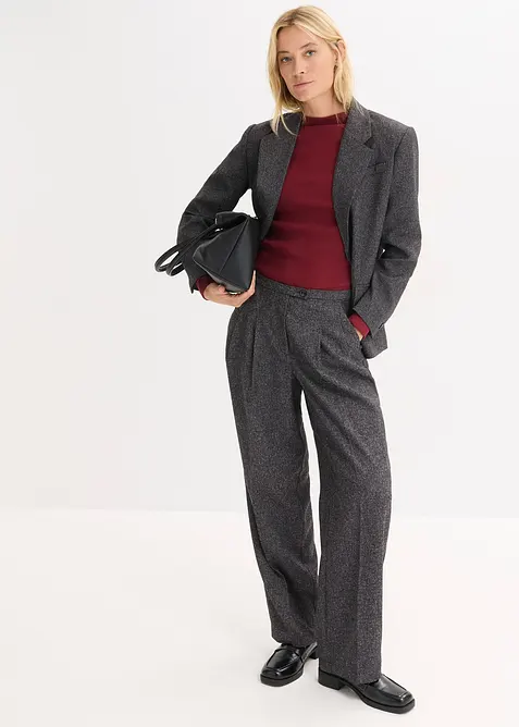 Oversizekavaj i fintr&aring;dig viskosmix, bonprix