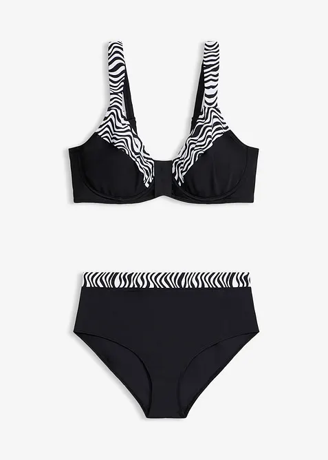 Minimizer-bikini med vadderade axelband (2 delar), bonprix