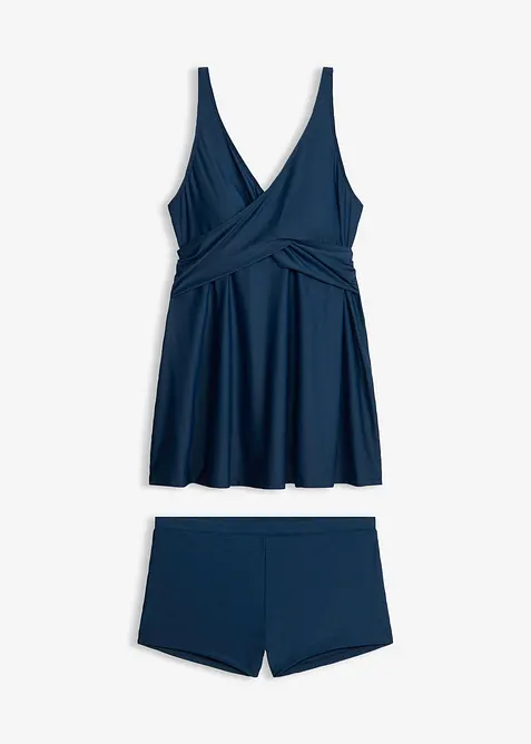 L&aring;ng tankini (2 delar) med V-ringning, bonprix