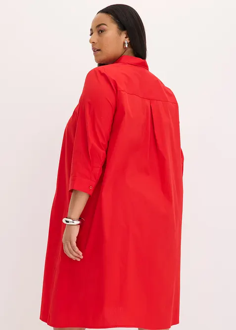 Skjortkl&auml;nning i poplin, bonprix