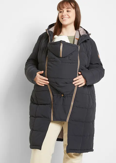 Mammat&auml;ckkappa med &aring;tervunnen polyester och babyficka, bonprix