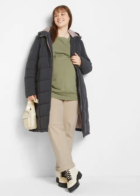 Mammat&auml;ckkappa med &aring;tervunnen polyester och babyficka, bonprix