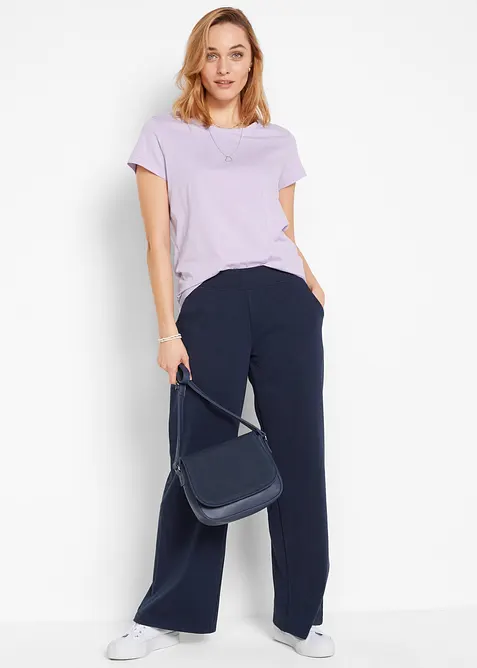 T-shirt med rund halsringning (5-pack), bonprix