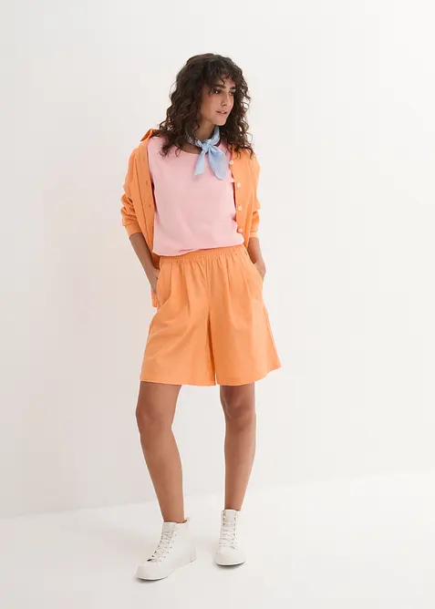 T-shirt med rund halsringning (5-pack), bonprix