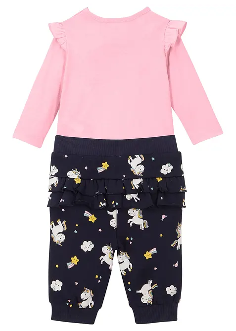 L&aring;ng&auml;rmad body + trik&aring;byxa (2 delar), ekologisk bomull, bonprix