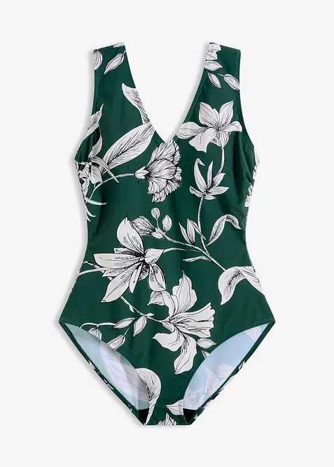 Baddr&auml;kt med l&auml;tt formande effekt och breda axelband, bonprix