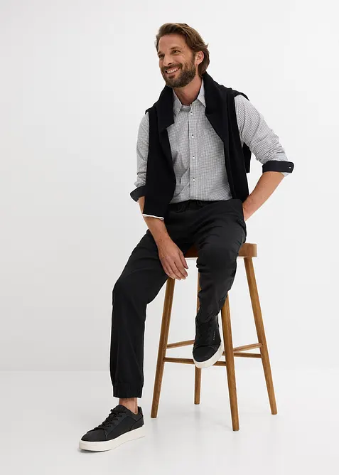 Extra stretchig dra p&aring;-byxa, avslappnad passform, raka ben, bonprix