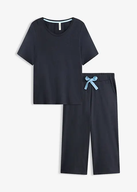 Capripyjamas i mjuk viskosmix, bonprix