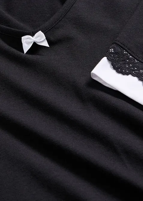 Pyjamas med shorts, i mjuk bomull och viskos, bonprix