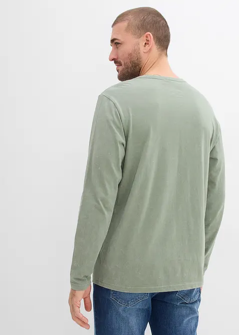 L&aring;ng&auml;rmad tr&ouml;ja med tv&auml;ttade effekter, av ren bomull, bonprix