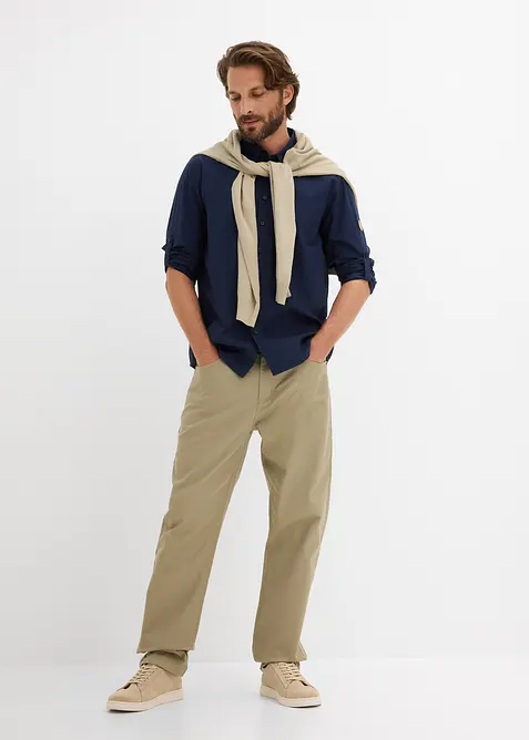 L&aring;ng&auml;rmad skjorta av ekologisk bomull, bonprix