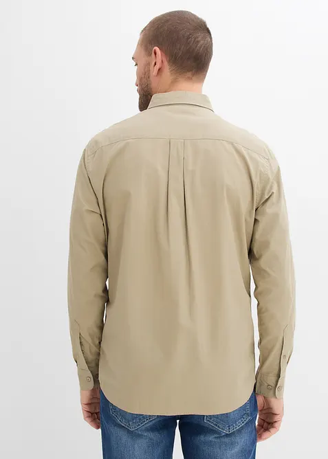 L&aring;ng&auml;rmad skjorta av ekologisk bomull, bonprix