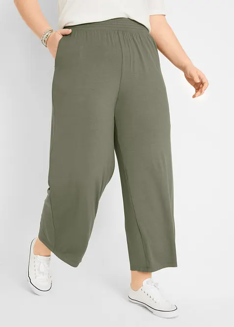 7/8-jerseybyxa av stretchig och f&ouml;ljsam viskos, bonprix