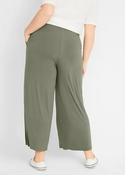 7/8-jerseybyxa av stretchig och f&ouml;ljsam viskos, bonprix