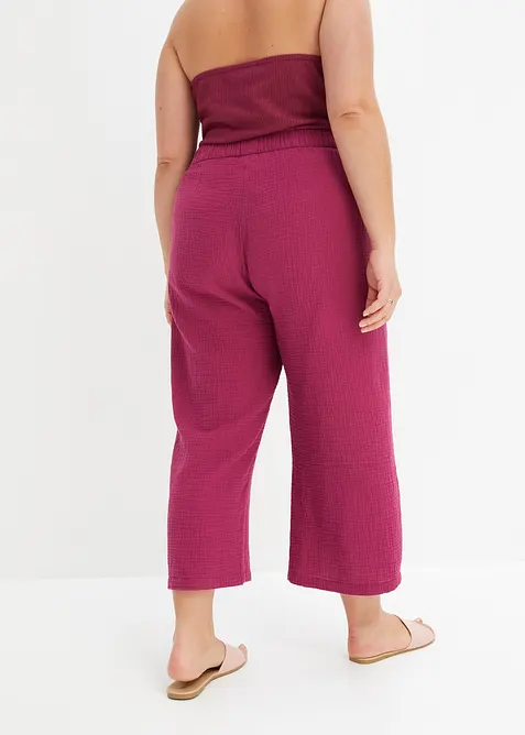 Marlenebyxa i bomullsmuslin, bonprix