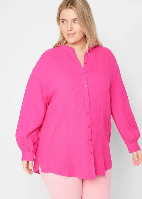 L&aring;ng blus i bomullsmuslin, bonprix