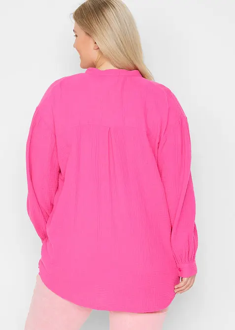 L&aring;ng blus i bomullsmuslin, bonprix