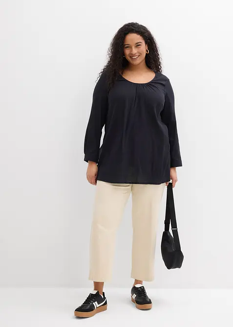 L&aring;ng tunika av bomull, bonprix