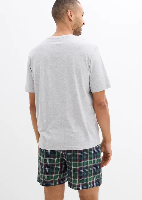 Kort pyjamas med korta &auml;rmar och ficka, bonprix