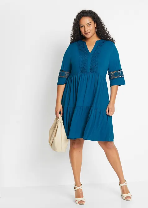 Tunikakl&auml;nning i mjuk viskos, bonprix