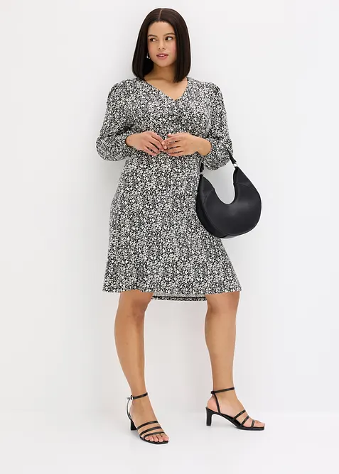 Jerseykl&auml;nning i viskosmix, bonprix